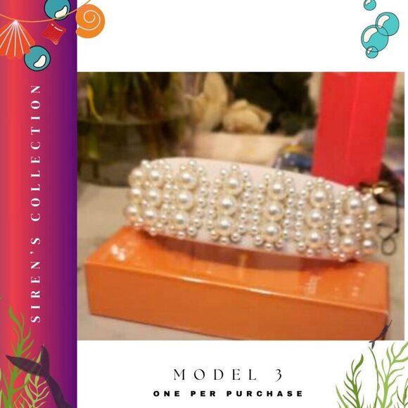 Elegant Pearl Headbands | Sirens Collection | Wedding & Special Occasion - Picture 7 of 15